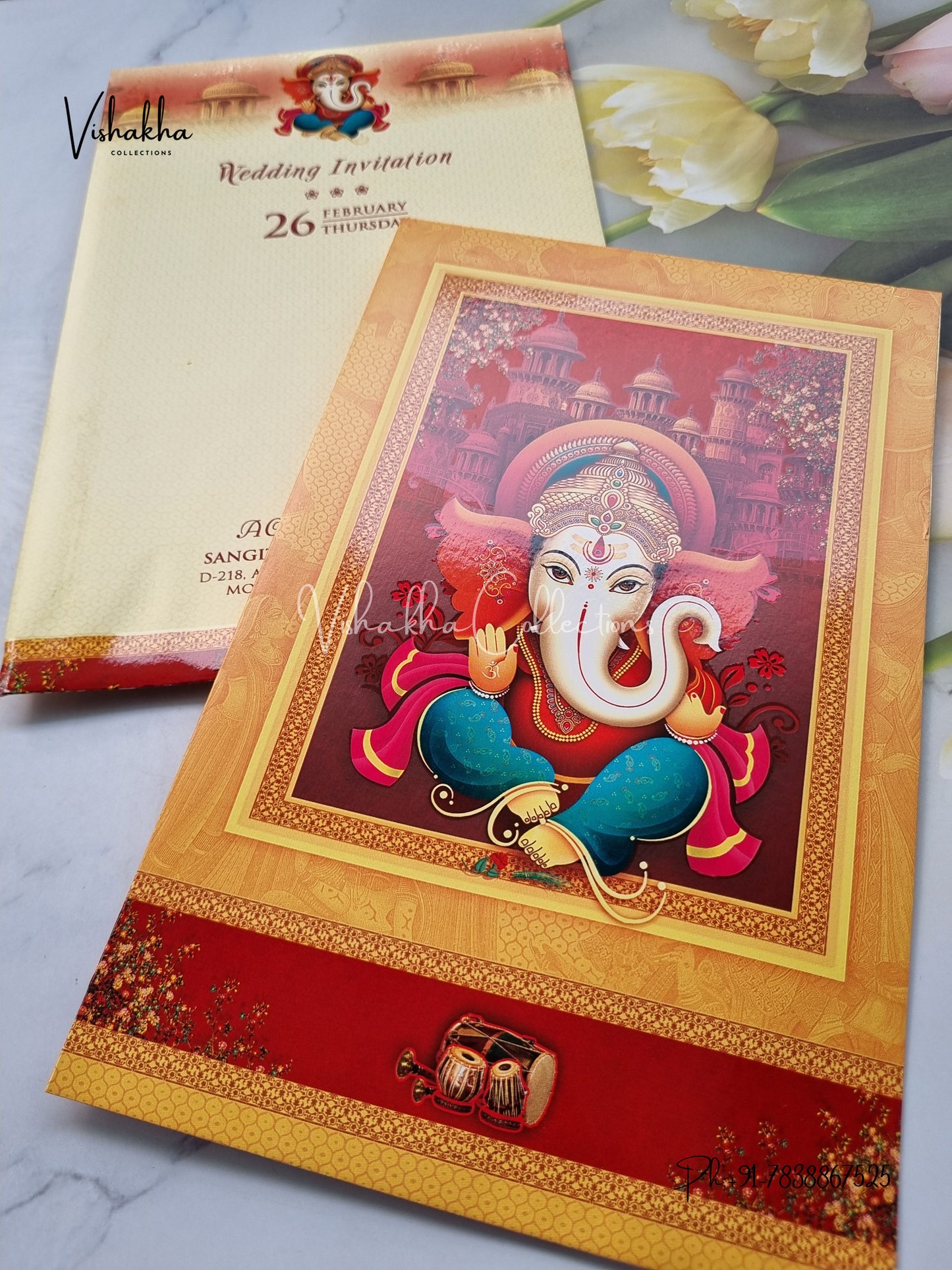Ganesh Ji Hindu invitation Cards EJ-5248