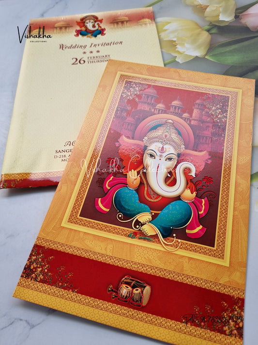 Ganesh Ji Hindu invitation Cards EJ-5248