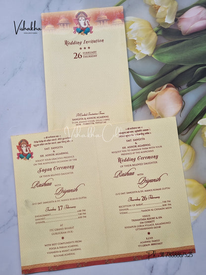 Ganesh Ji Hindu invitation Cards EJ-5248