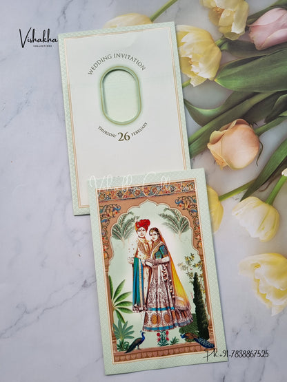 Dulah Dulhan Hindu Sikh invitation Cards EJ-5250