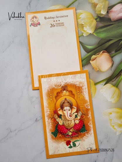 Ganesh Ji Hindu invitation Cards EJ-5254