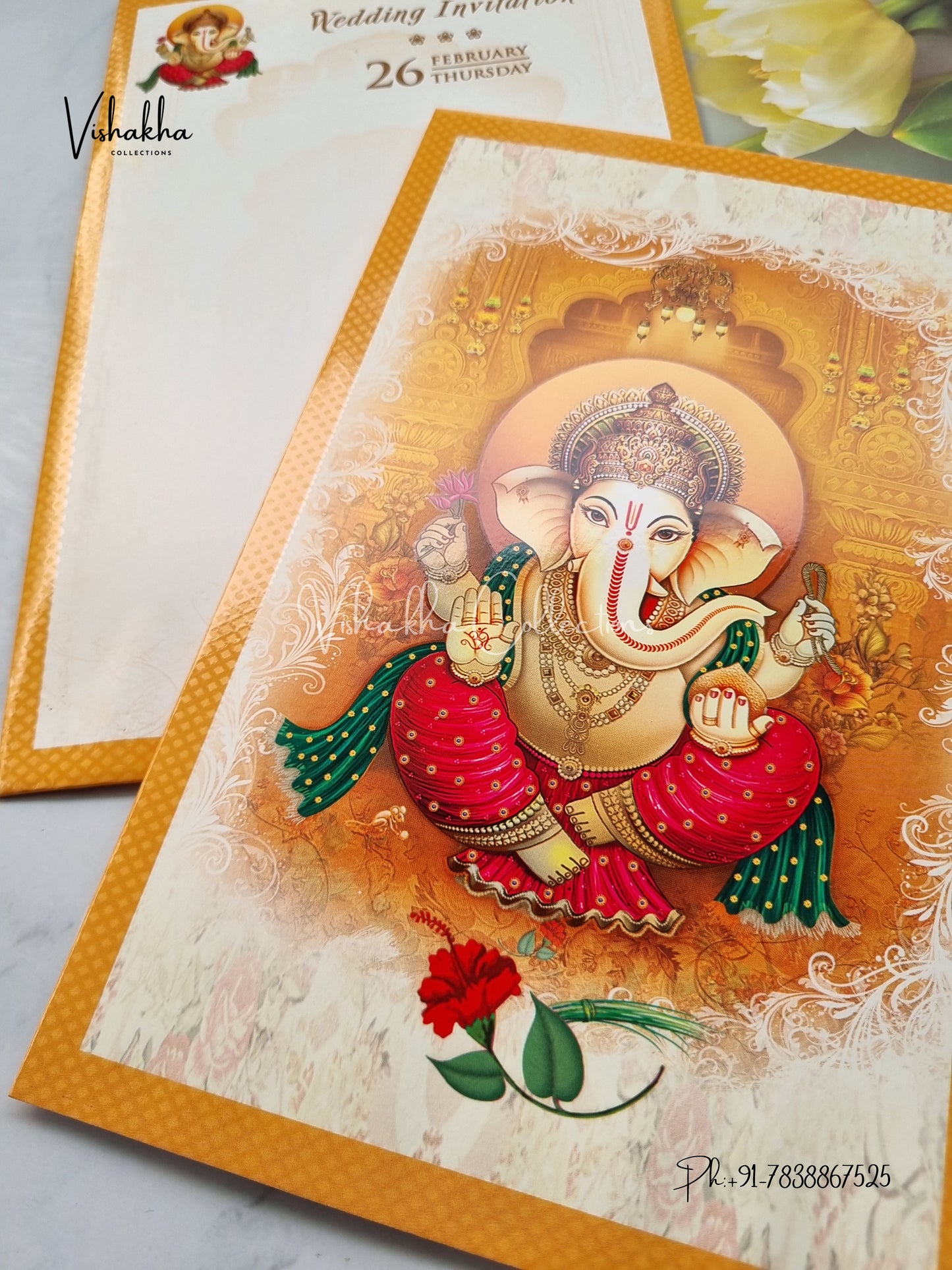 Ganesh Ji Hindu invitation Cards EJ-5254