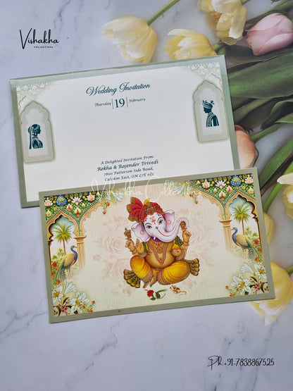 Ganesh Ji Hindu invitation Cards EJ-5255