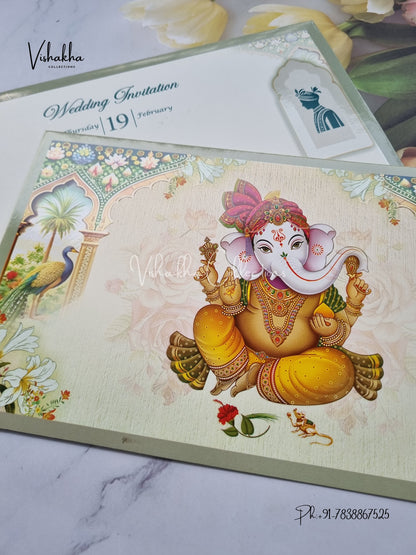 Ganesh Ji Hindu invitation Cards EJ-5255