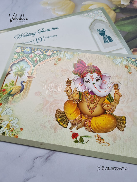 Ganesh Ji Hindu invitation Cards EJ-5255