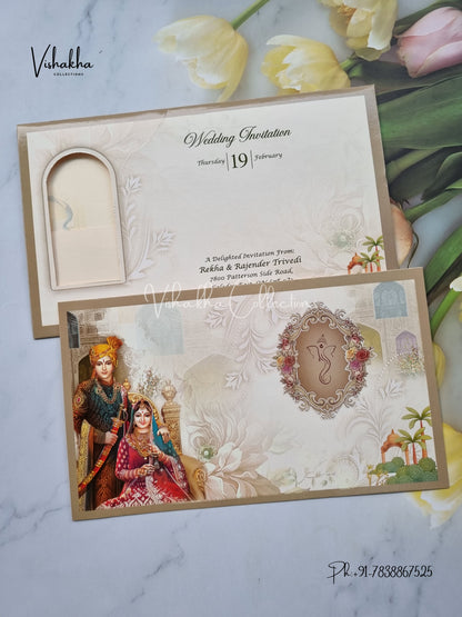 Dulah Dulhan Hindu Sikh invitation Cards EJ-5256