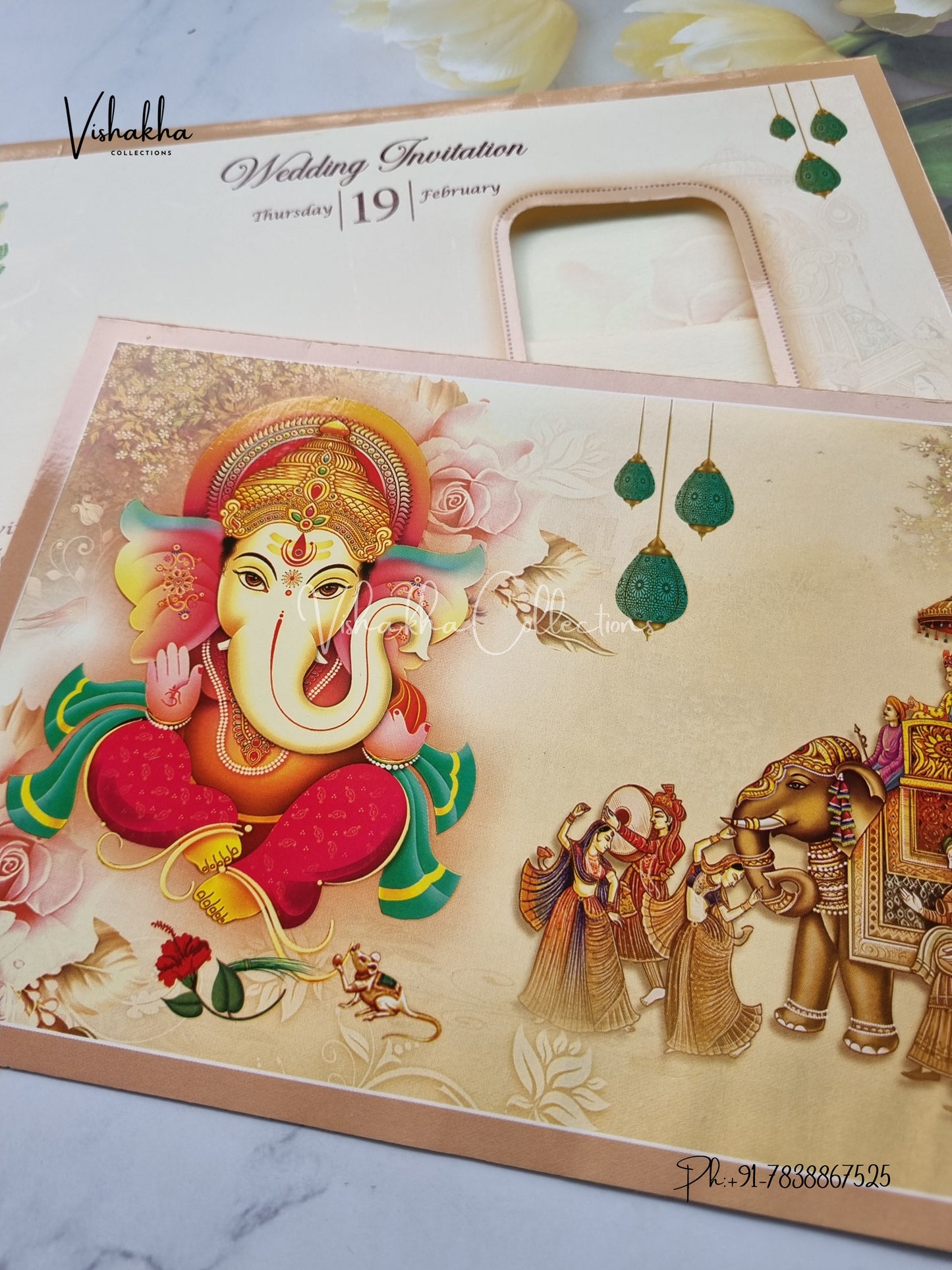 Barat Ganesh Ji Hindu invitation Cards EJ-5257