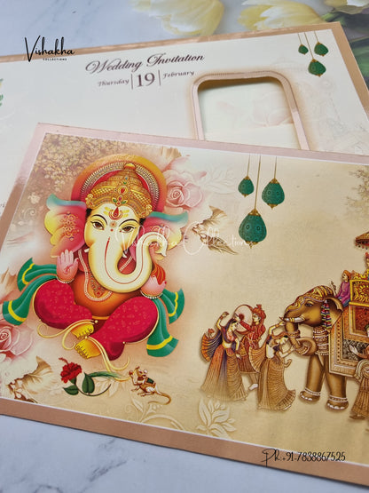 Barat Ganesh Ji Hindu invitation Cards EJ-5257