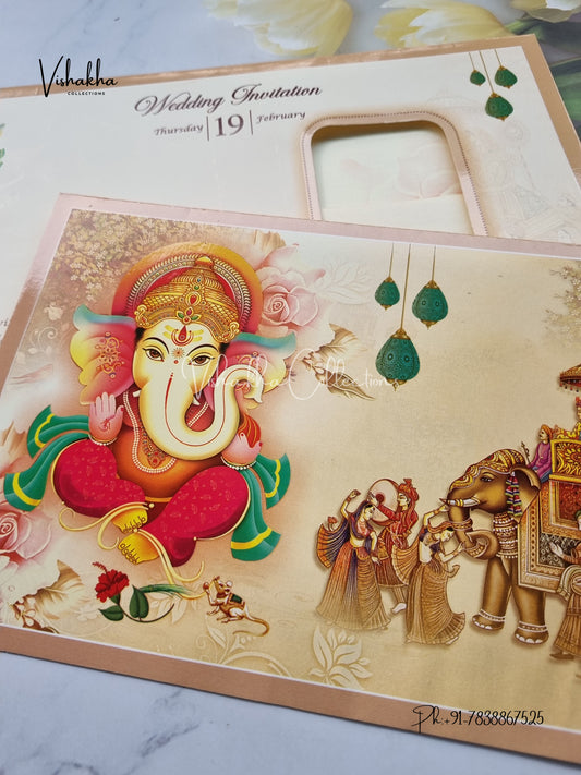 Barat Ganesh Ji Hindu invitation Cards EJ-5257