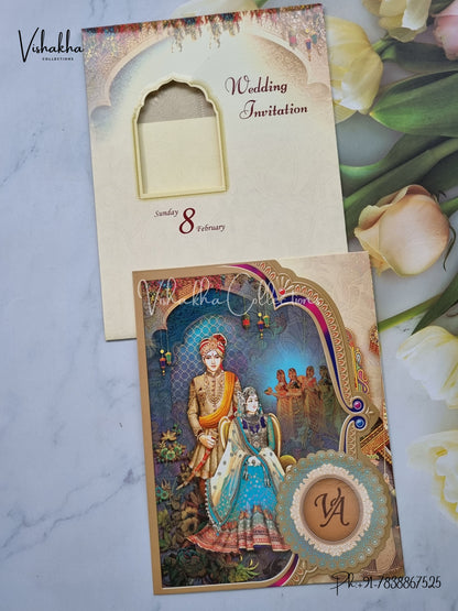 Dulah Dulhan Hindu Sikh invitation Cards EJ-5258