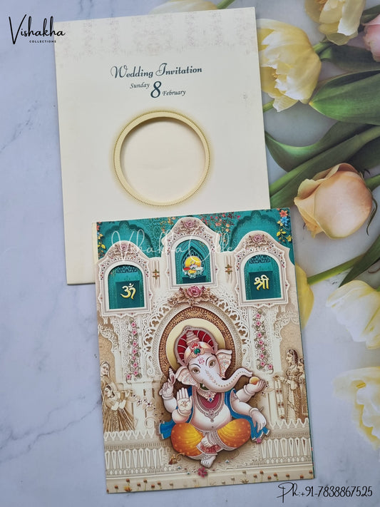 Ganesh Ji Hindu invitation Cards EJ-5259