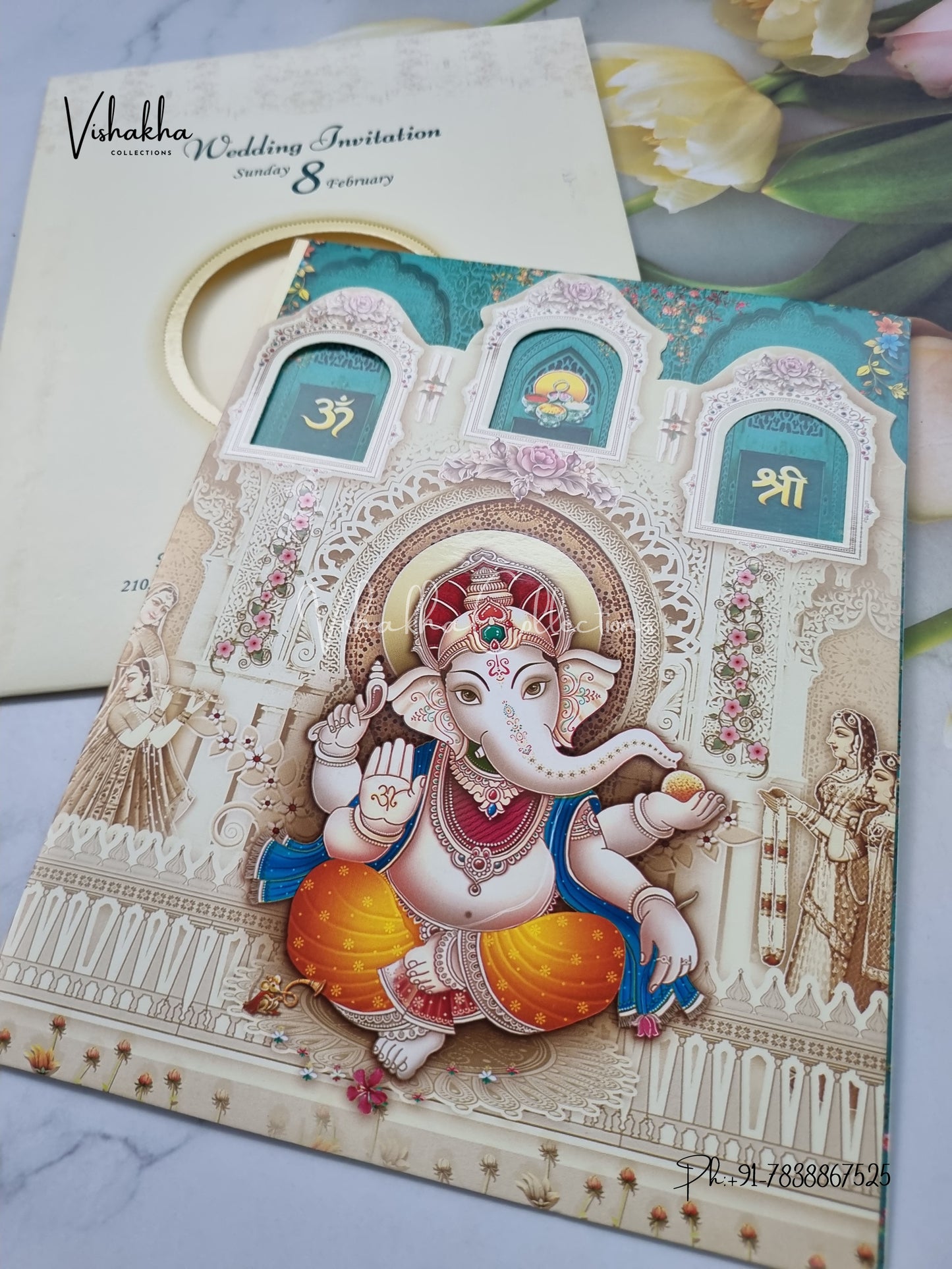 Ganesh Ji Hindu invitation Cards EJ-5259