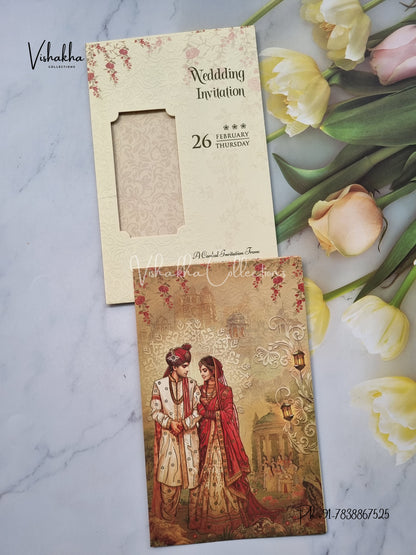 Dulah Dulhan Hindu Sikh invitation Cards EJ-5263