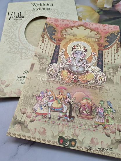 Barat Ganesh Ji Hindu invitation Cards EJ-5265