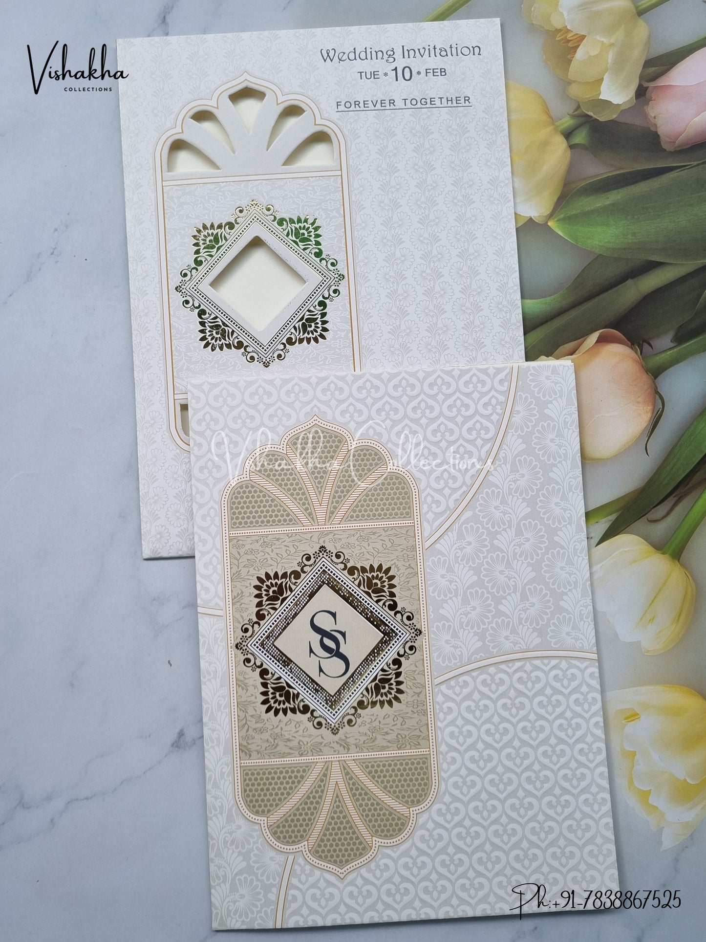 Hindu Muslim Christian Sikh invitation Cards EJ-5291