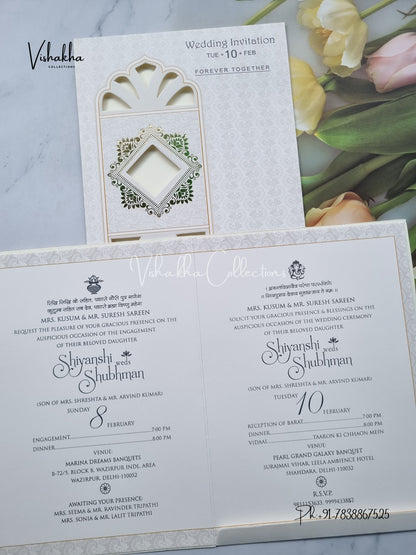 Hindu Muslim Christian Sikh invitation Cards EJ-5291