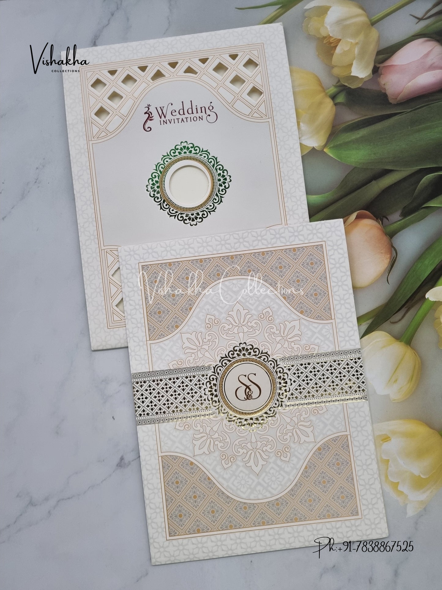 Hindu Muslim Christian Sikh invitation Cards EJ-5292