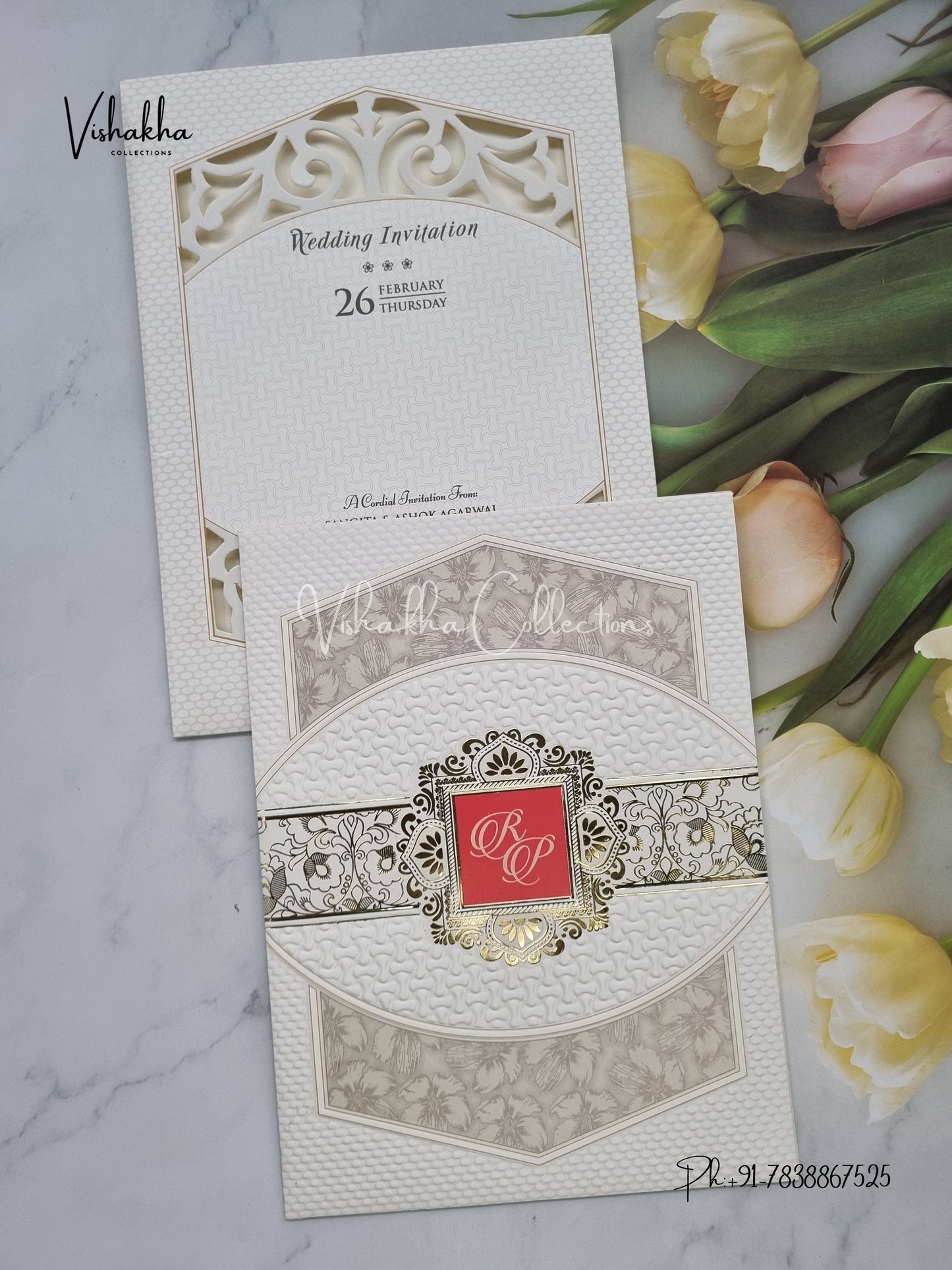 Hindu Muslim Christian Sikh invitation Cards EJ-5294