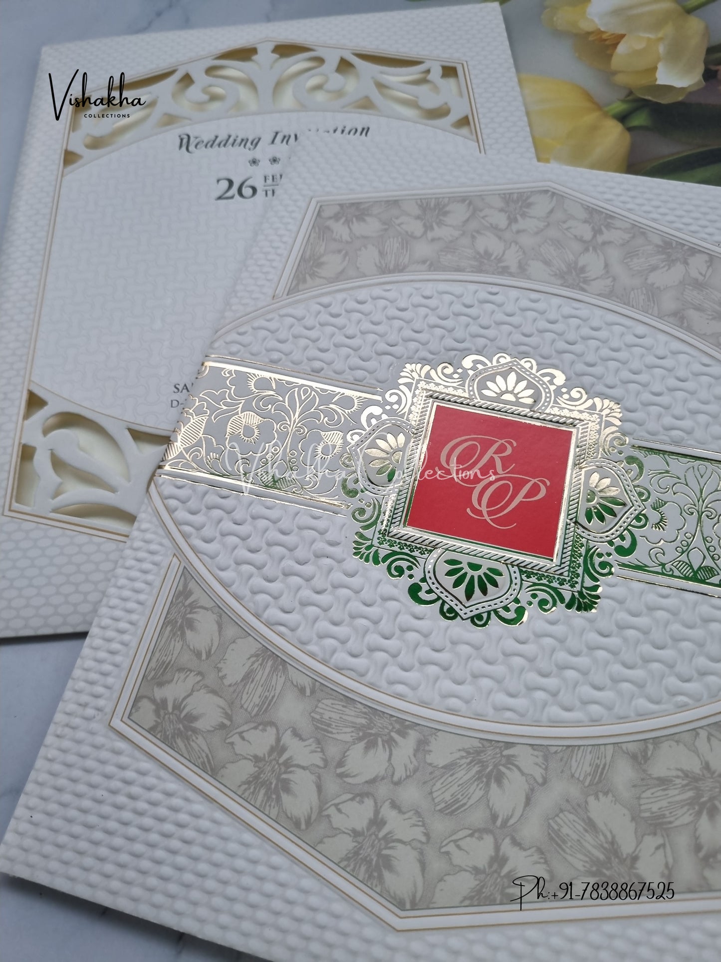 Hindu Muslim Christian Sikh invitation Cards EJ-5294