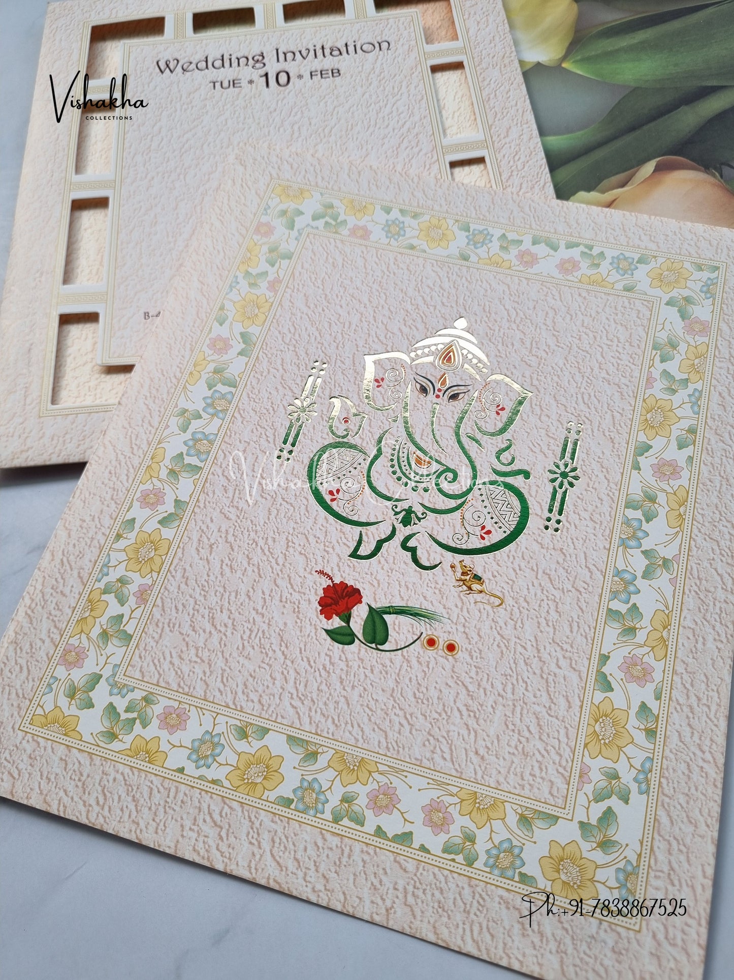 Ganesh Ji Hindu invitation Cards EJ-5295