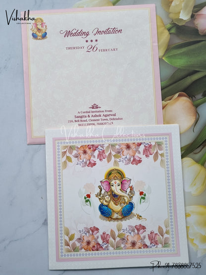 Ganesh Ji Hindu invitation Cards EJ-5298