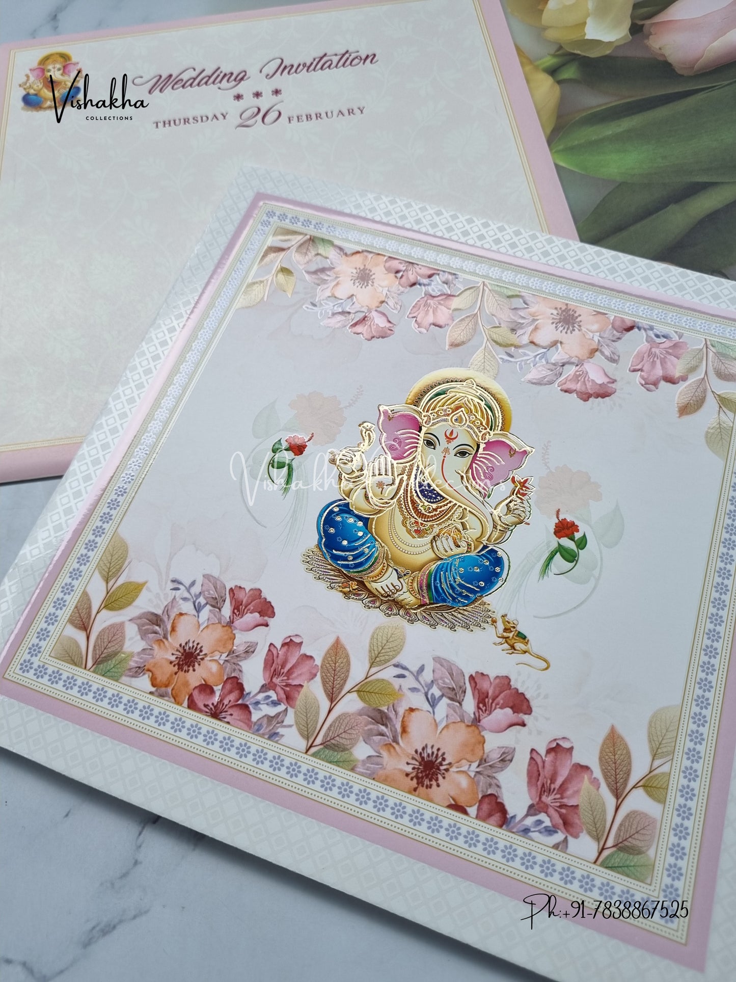 Ganesh Ji Hindu invitation Cards EJ-5298