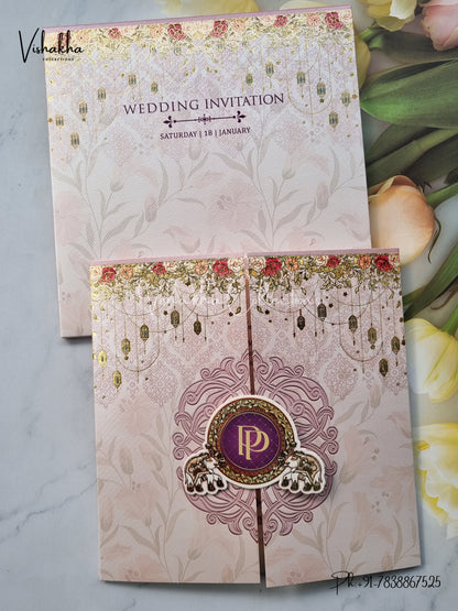 Hathi Hindu Sikh invitation Cards EJ-5308