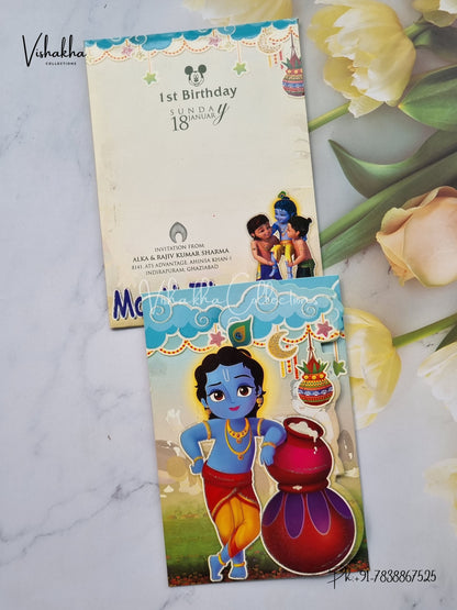 Birthday Cards Mundan cards Baby Announcement Cards Baby Shower invitation Cards EJ-5348