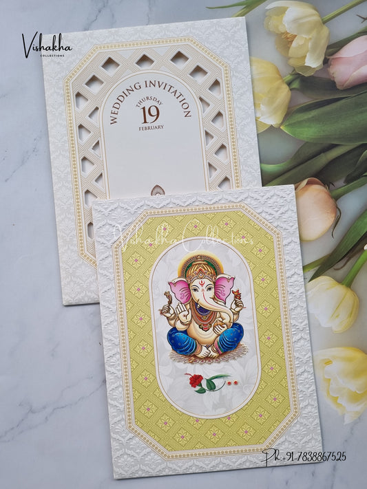 Ganesh Ji Hindu invitation Cards EJ-5358