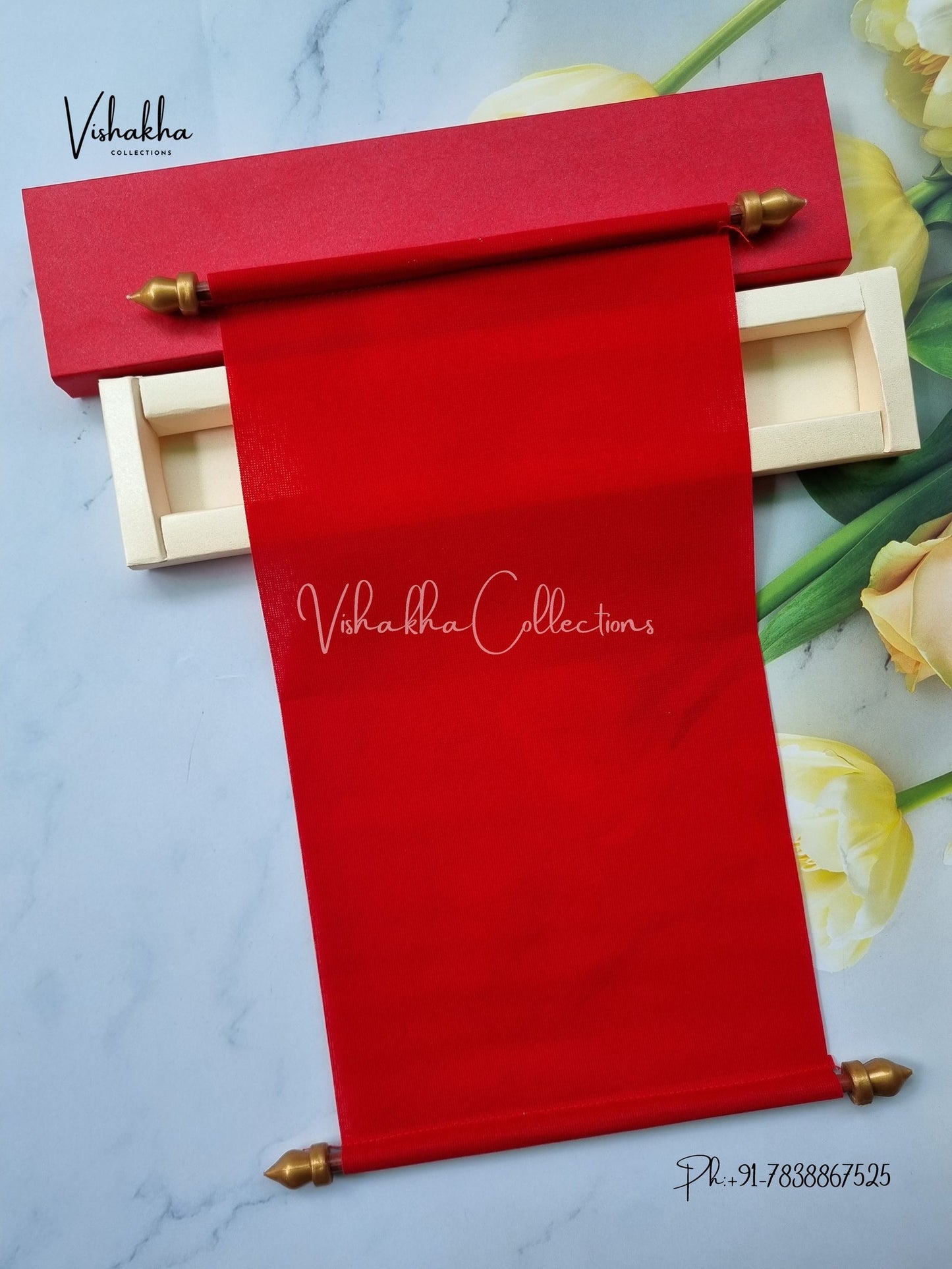 Scroll Farman invitation Cards FC-061