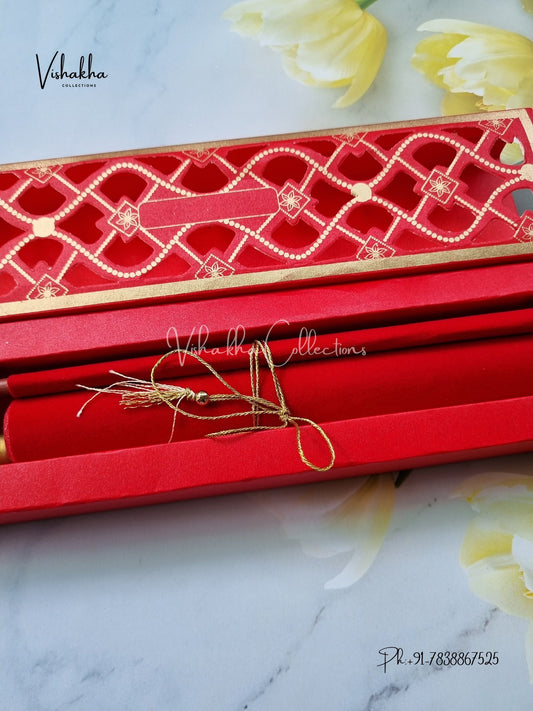Scroll Farman invitation Cards FC-063