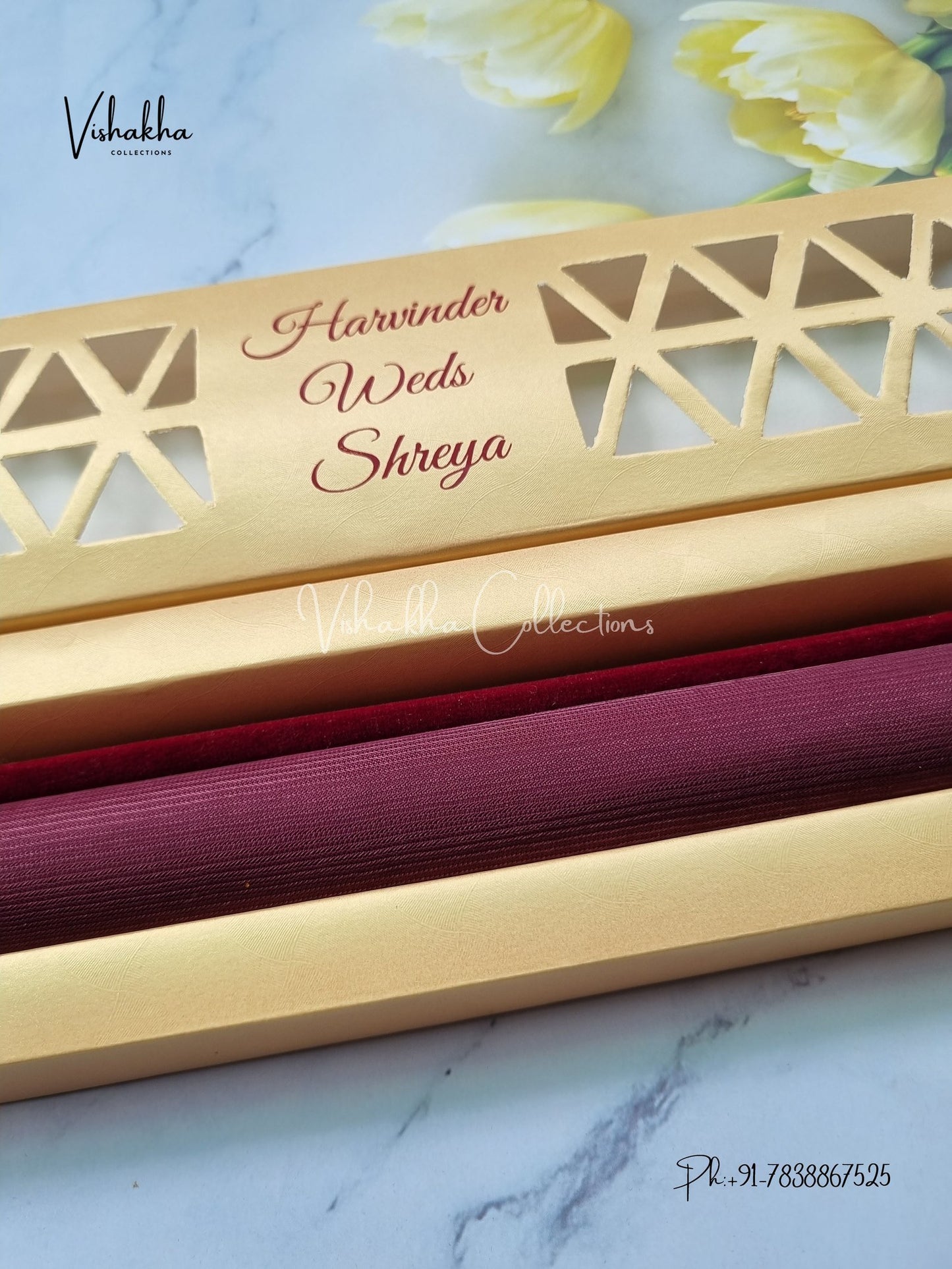 Scroll Farman invitation Cards FC-065