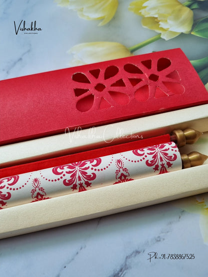 Scroll Farman invitation Cards FC-066