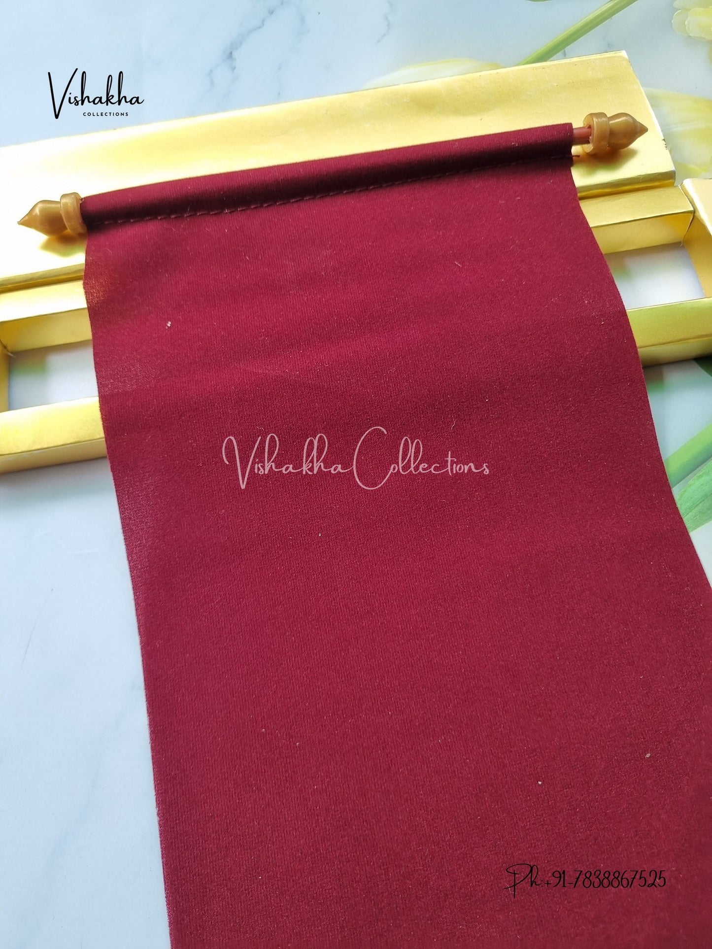 Scroll Farman invitation Cards FC-068