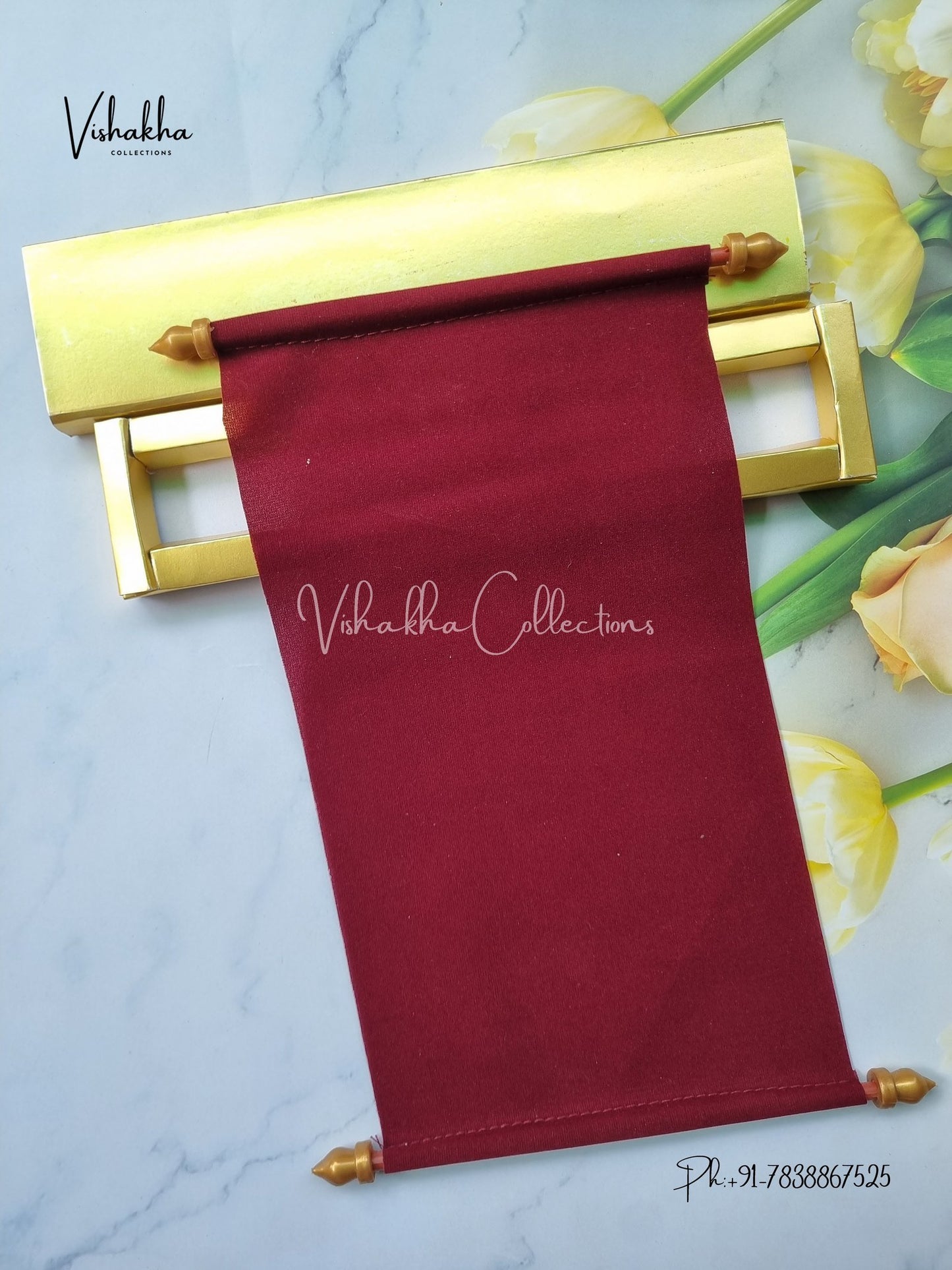 Scroll Farman invitation Cards FC-068