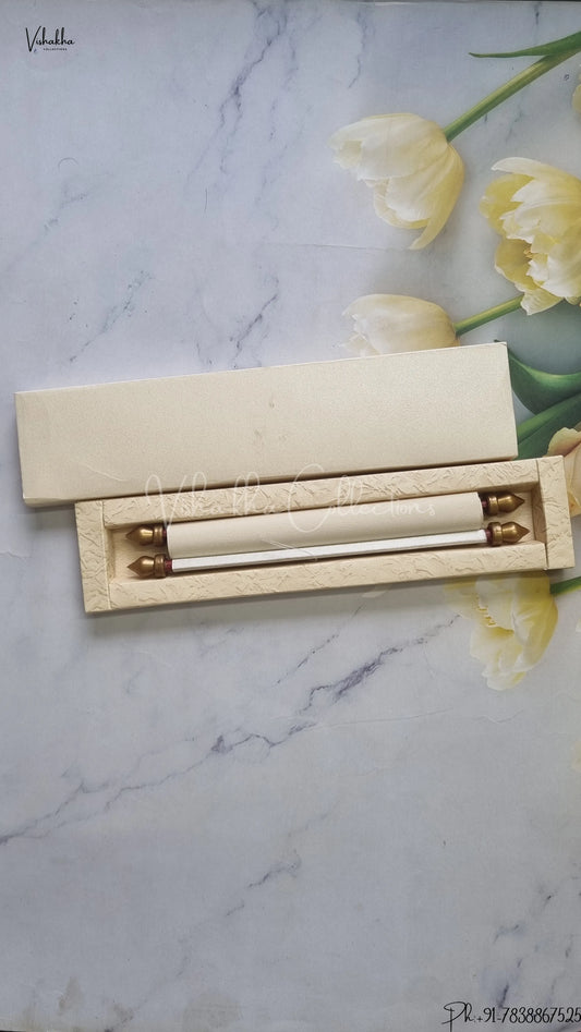 Hindu Muslim Christian Jain Sikh Scroll Farman Colored wedding invitation Cards FC-082