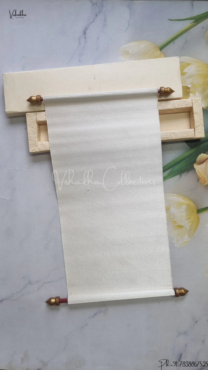 Hindu Muslim Christian Jain Sikh Scroll Farman Colored wedding invitation Cards FC-082