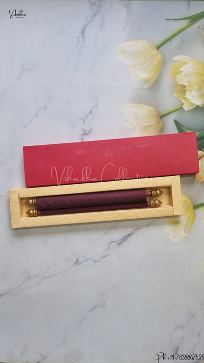 Hindu Muslim Christian Jain Sikh Scroll Farman Colored wedding invitation Cards FC-083