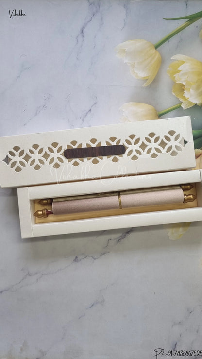 Hindu Muslim Christian Jain Sikh Scroll Farman Colored wedding invitation Cards FC-085