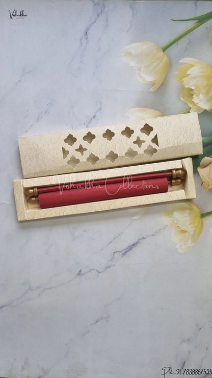 Hindu Muslim Christian Jain Sikh Scroll Farman Colored wedding invitation Cards FC-091