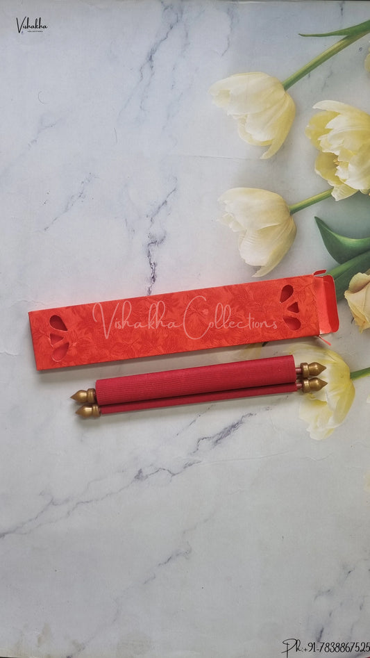 Hindu Muslim Christian Jain Sikh Scroll Farman Colored wedding invitation Cards FC-095