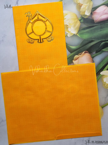 Ganesh Ji Hindu Yellow Colored wedding invitation Cards GS-17