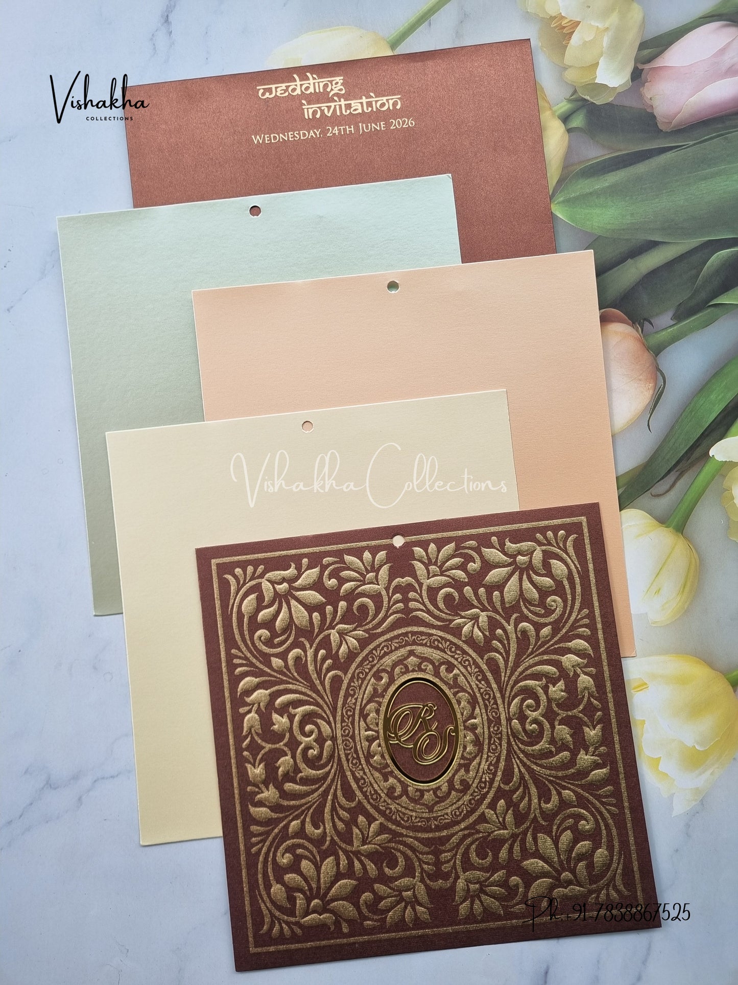 Hindu Muslim Christian Sikh invitation Cards LN-729