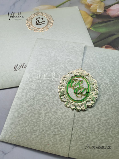 Double Door Hindu Muslim Christian Sikh invitation Cards LN-892