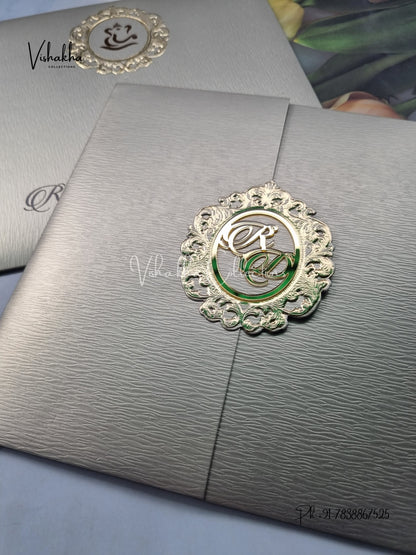 Double Door Hindu Muslim Christian Sikh invitation Cards LN-893