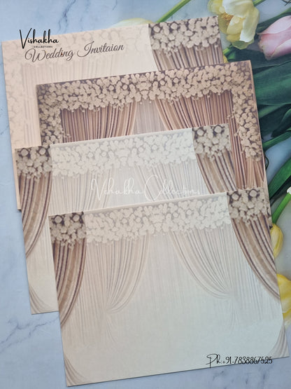 Dulah Dulhan Hindu Sikh Colored invitation Cards LN-896