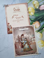 Dulah Dulhan Hindu Brown Colored invitation Cards NA-1125-43