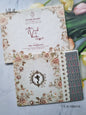 Semi Box Flower Hindu Muslim Christian Sikh Greyish Green Colored invitation Cards NA-1125-78
