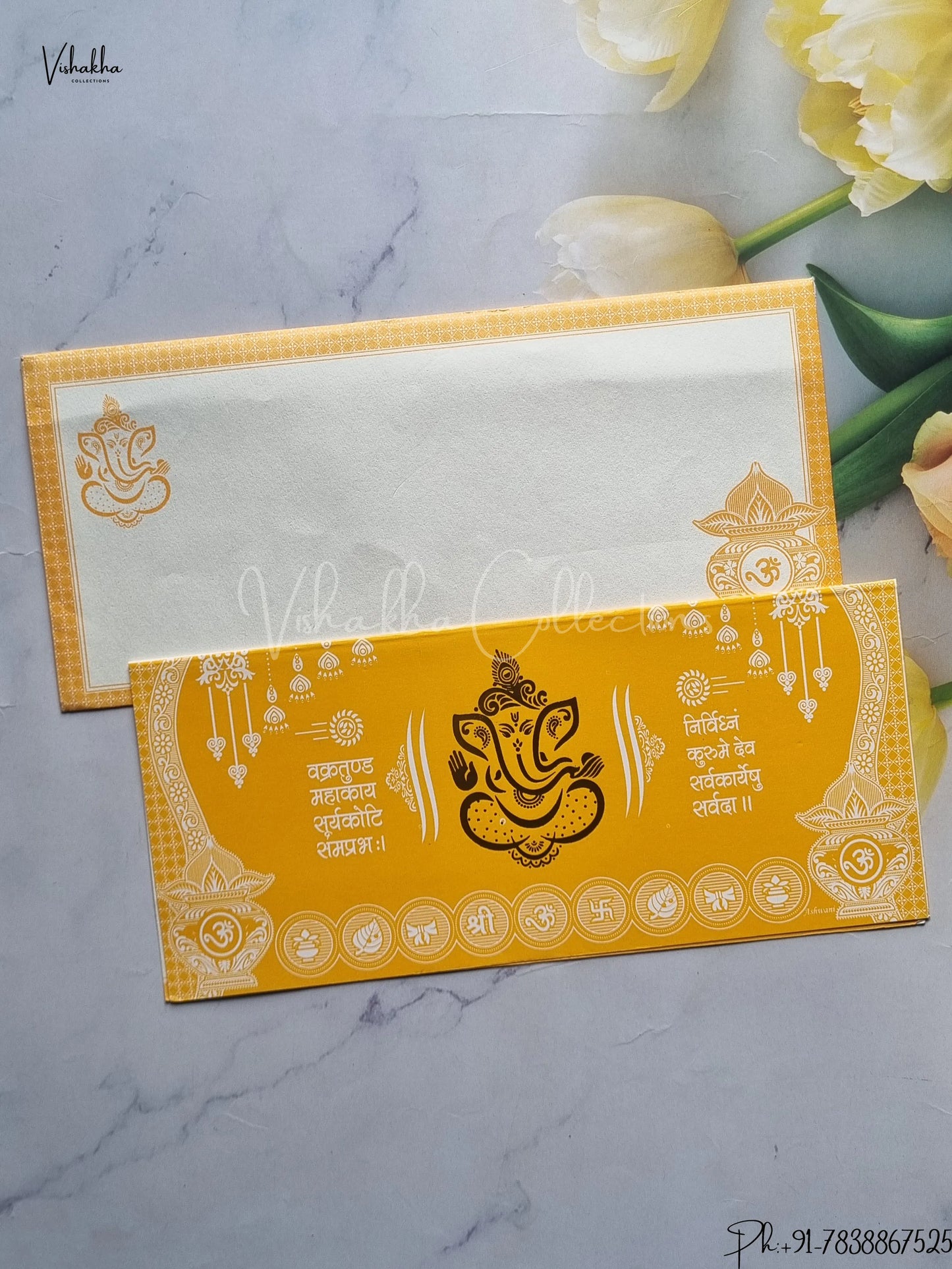 Ganesh Ji Hindu wedding invitation Cards SCH-1001