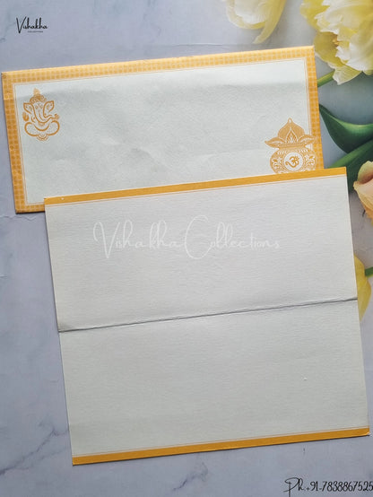 Ganesh Ji Hindu wedding invitation Cards SCH-1001